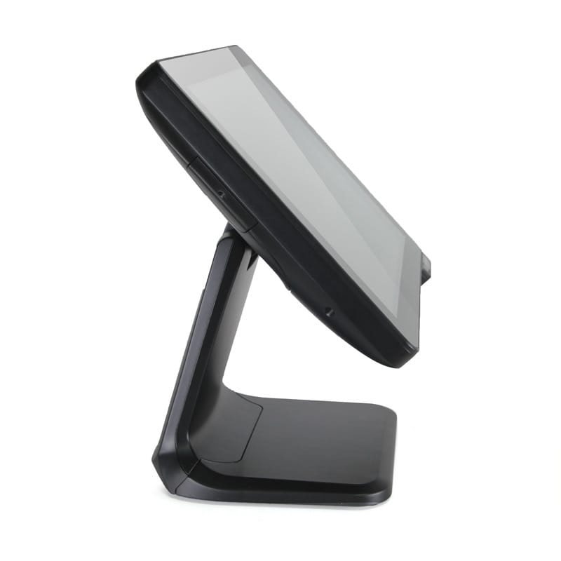 Slim touchscreen POS terminal in profile