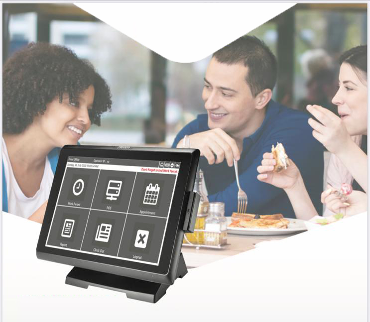 All-in-one touchscreen POS terminal